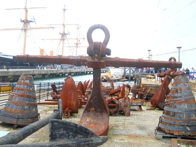 Metal anchor shipping photo