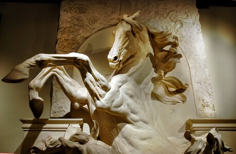 Chantilly museum statue