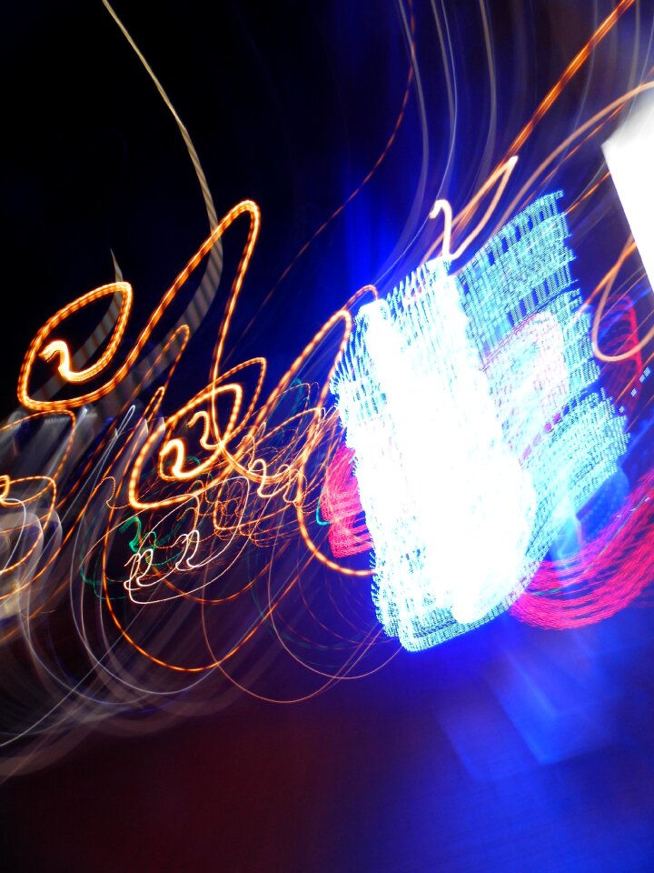 Light long shutter speed night lights