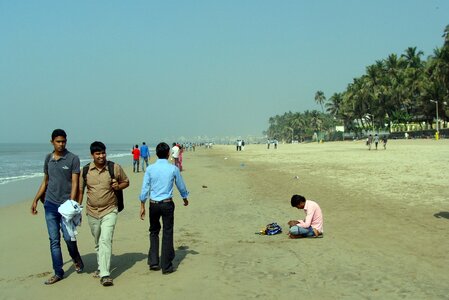 Sand juhu mumbai photo