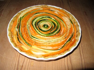 Culinary arts vegan roulade tart