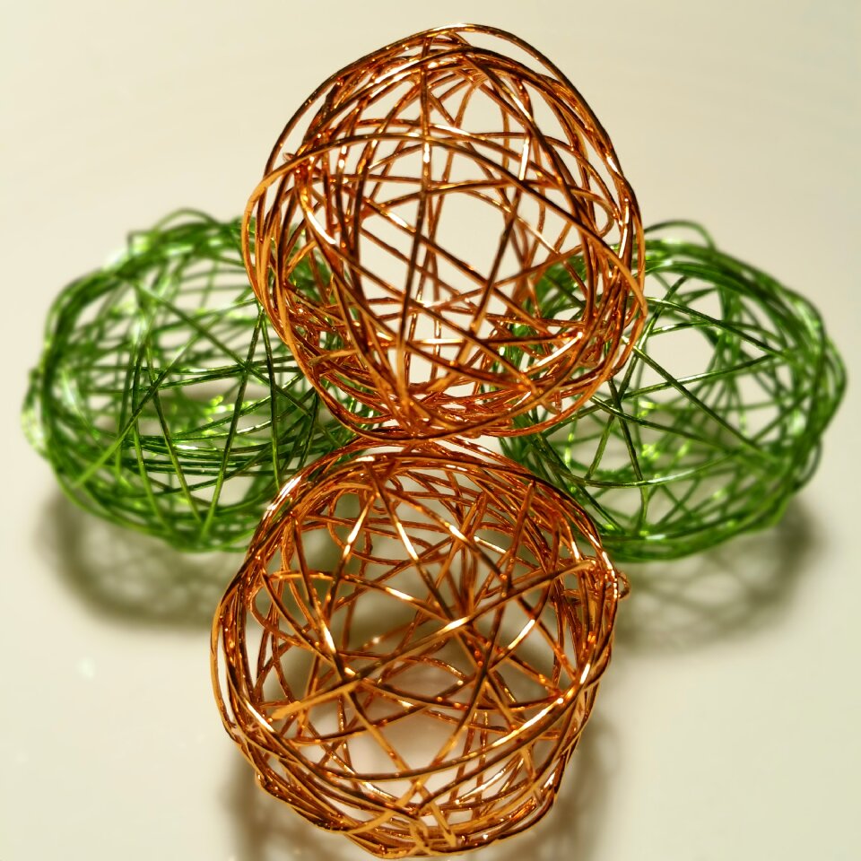 Wire metal background