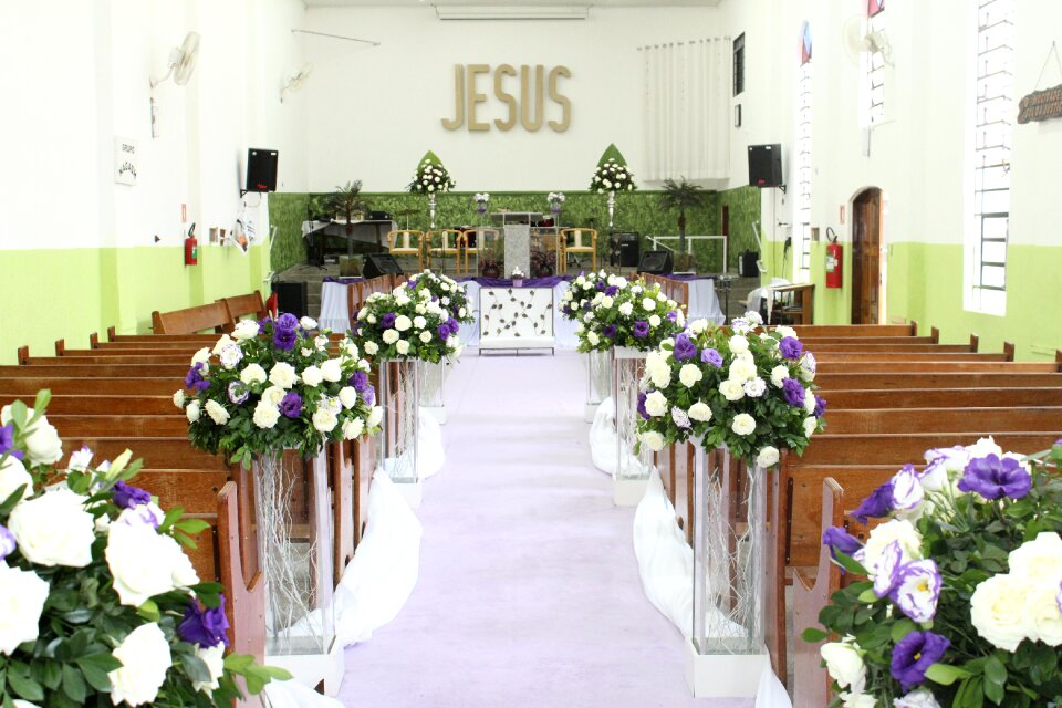 Church decoration marriage