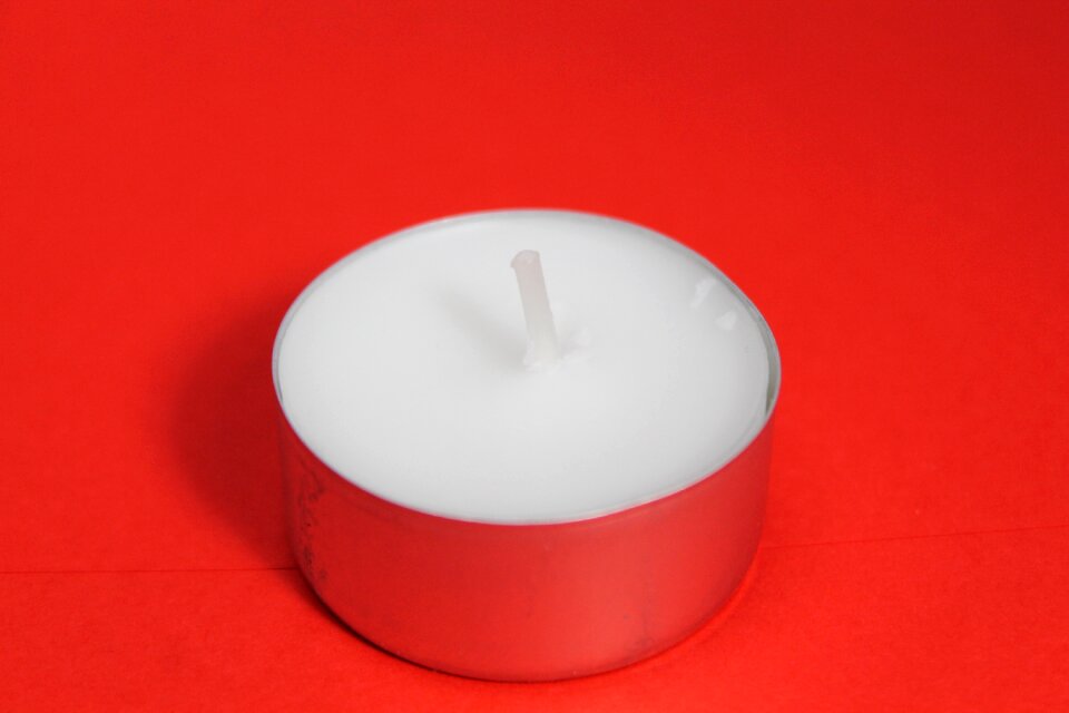Candle wax candle red
