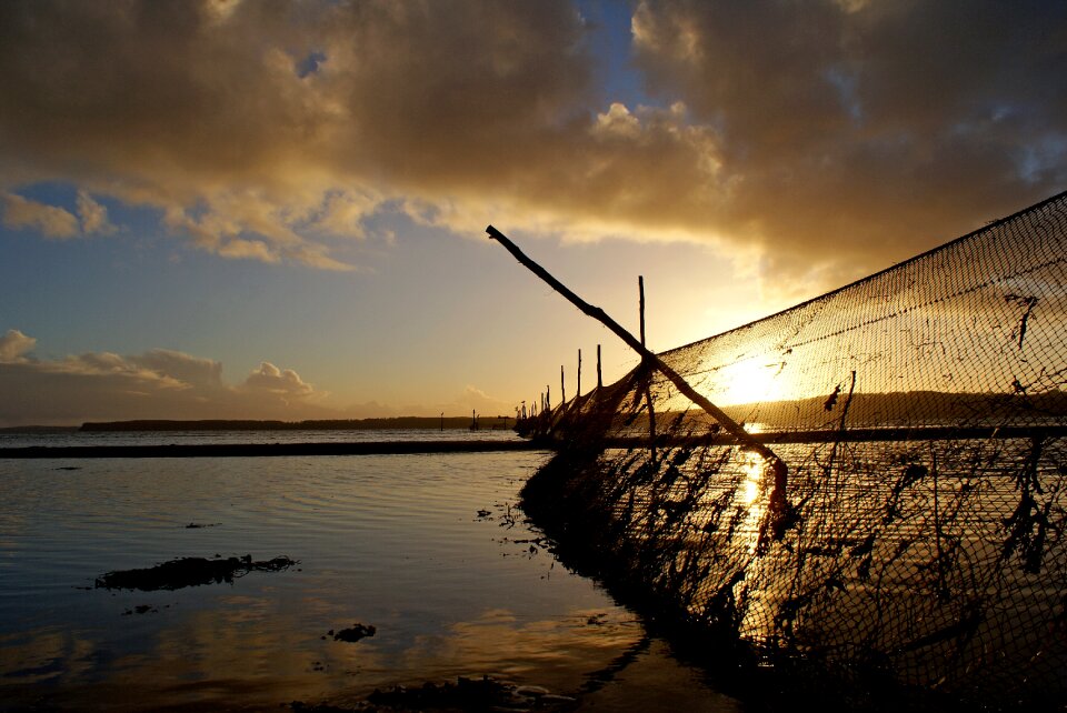 Fishing nets beach fishing-net