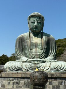 Japan kamakura big buddha photo