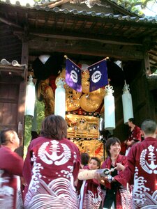 Man festival miyairi nakasuka drum stand