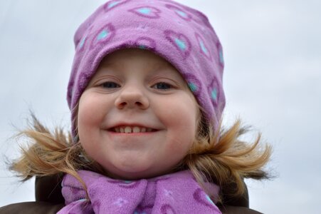Smile child baby girl