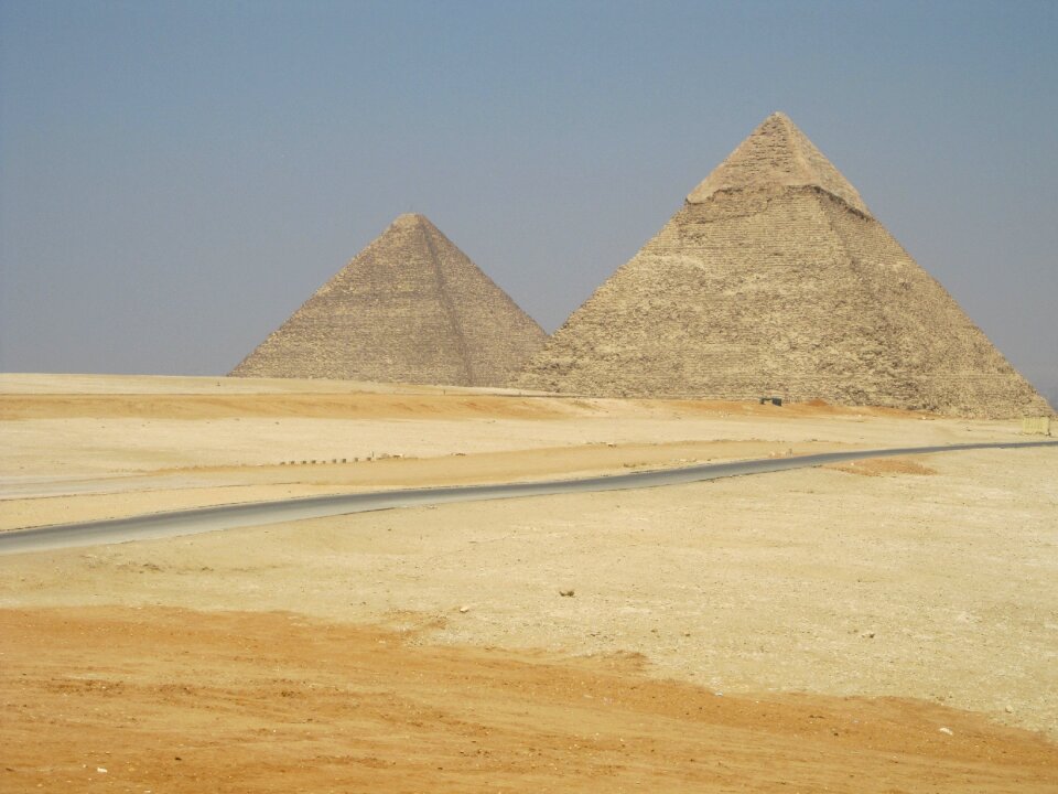 Pyramids egypt desert