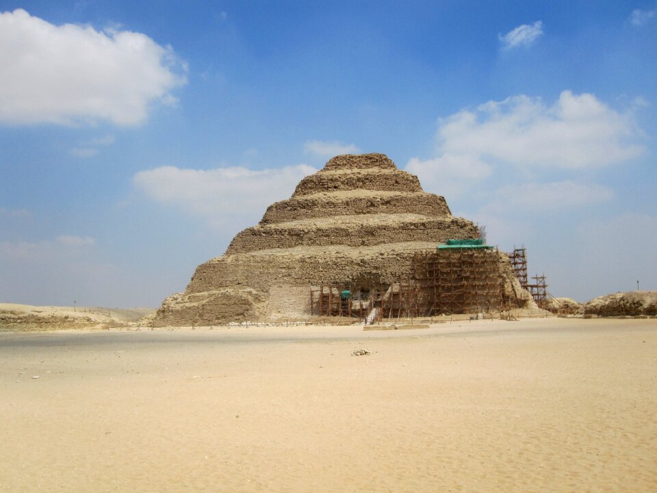 Pyramids egypt desert