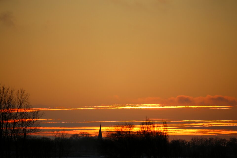 Sky the evening sky landscapes photo