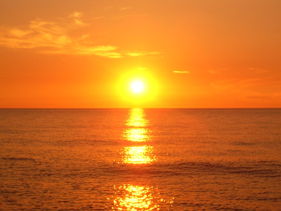 Sky sea evening