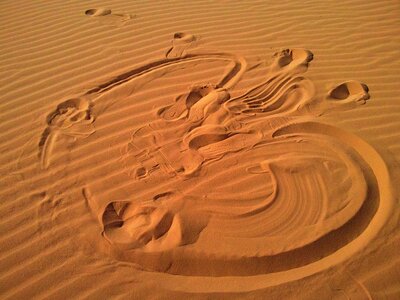 Desert wadi rum wind photo