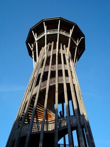 Switzerland wooden tower stairs
