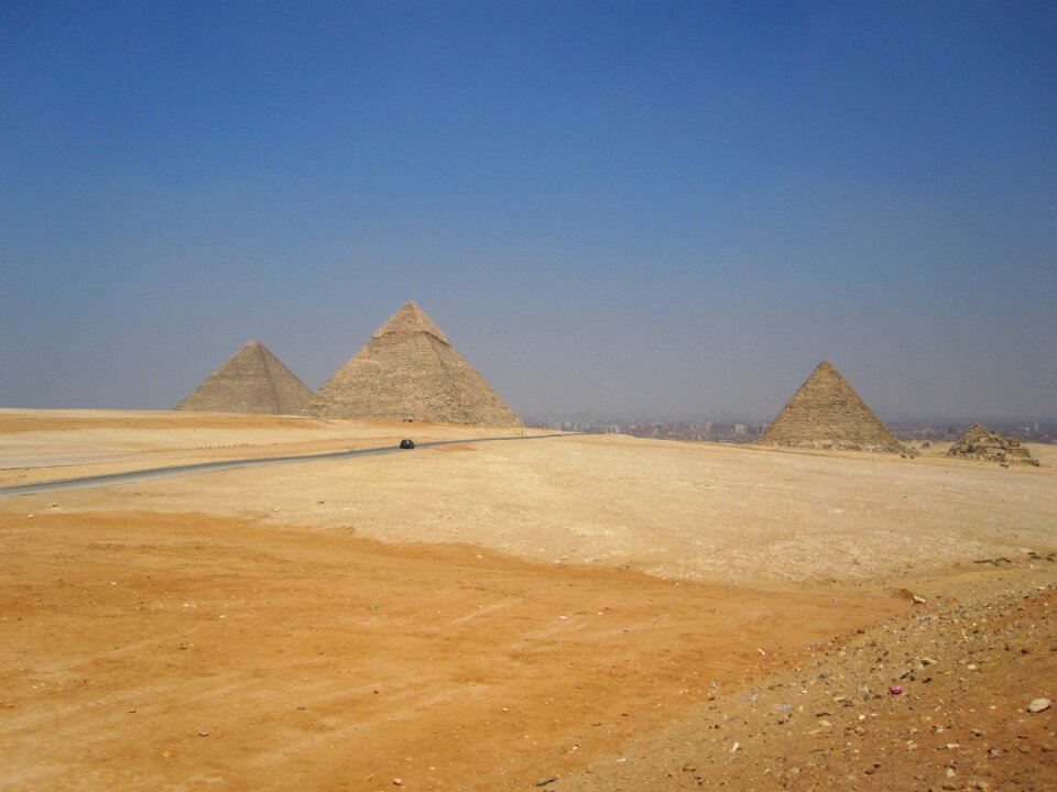 Pyramids egypt desert