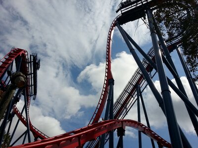 Nature landscape roller coaster