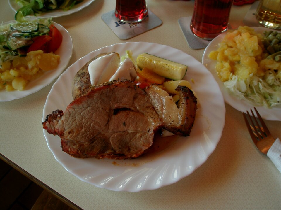 Main course meal tasty