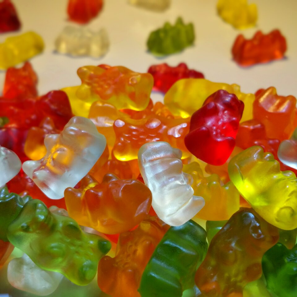 Fruit jelly haribo background image