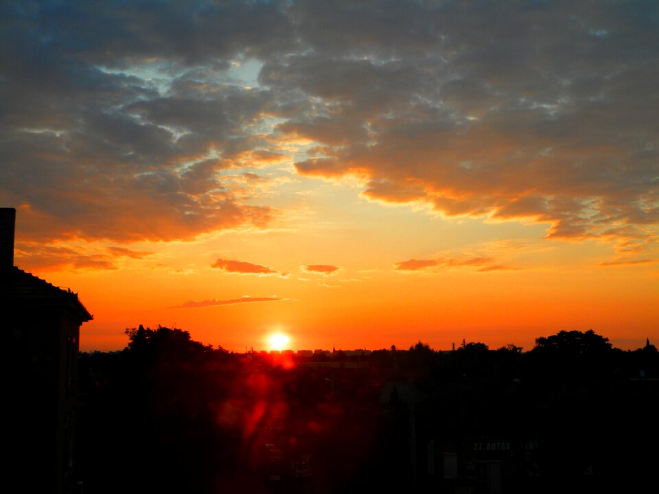 Daybreak morning light sky