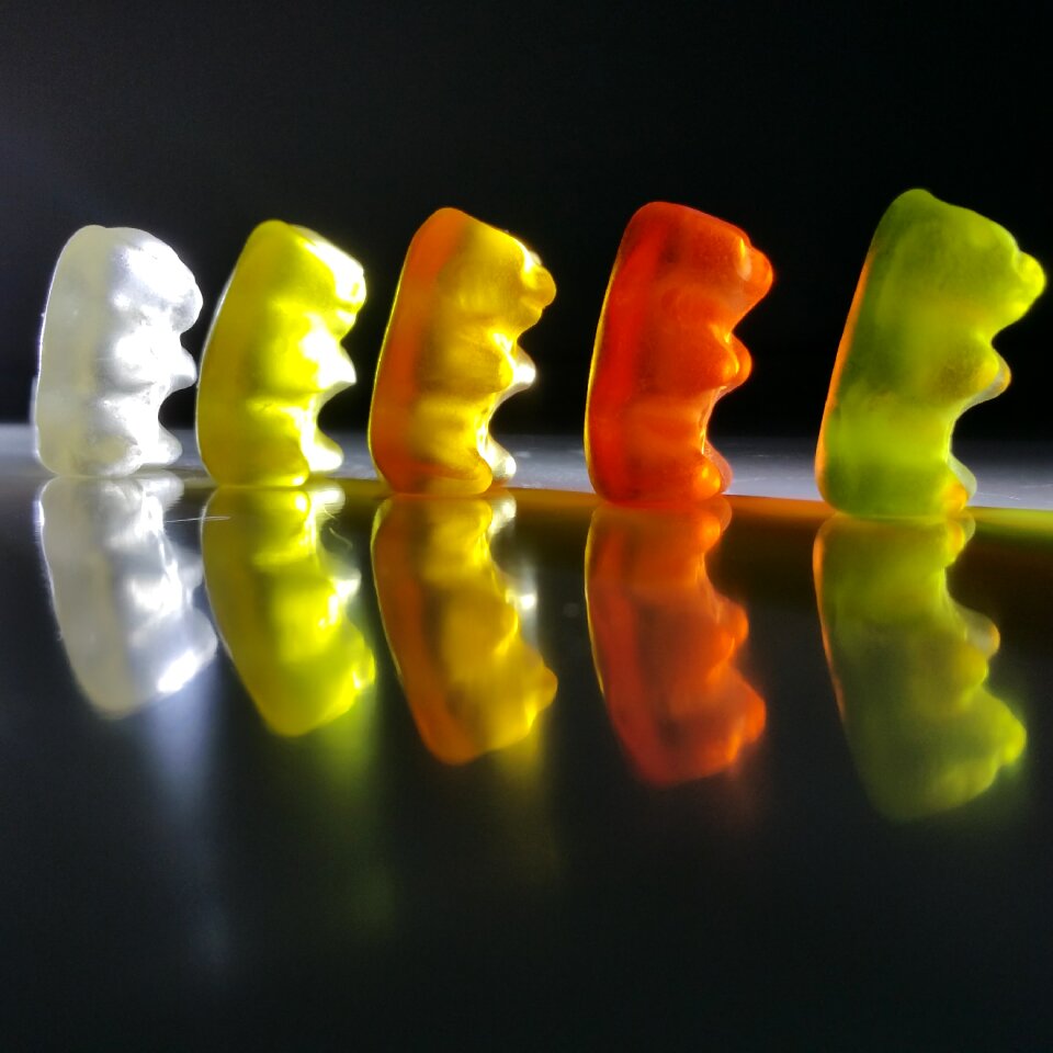 Fruit jelly haribo background image