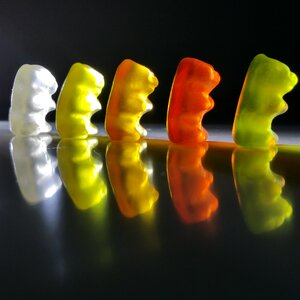 Fruit jelly haribo background image