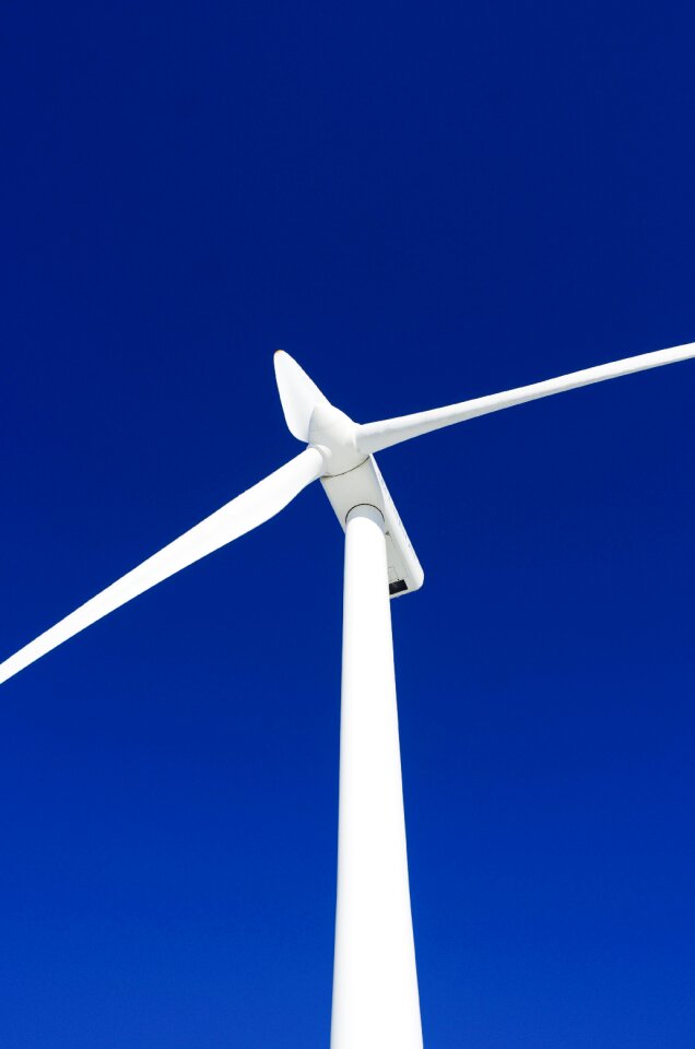 Wind power pinwheel sky