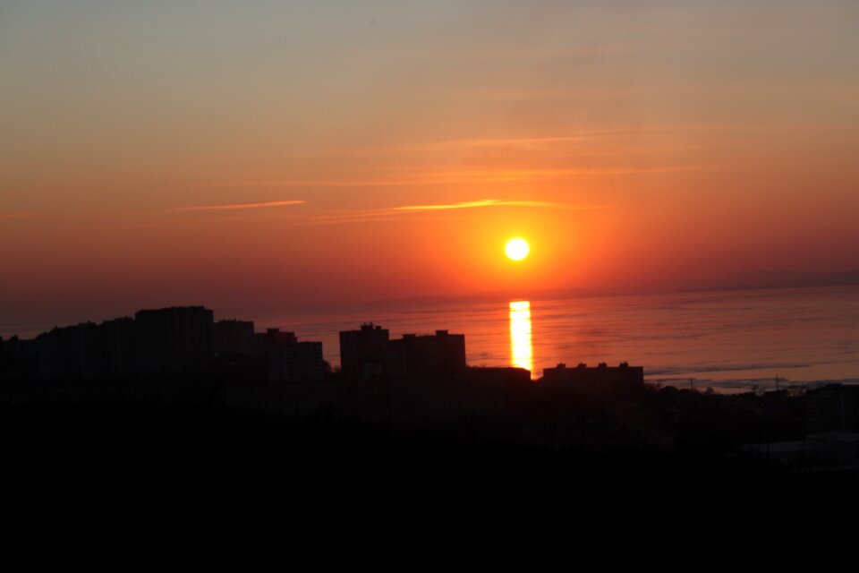 Evening sea vladivostok
