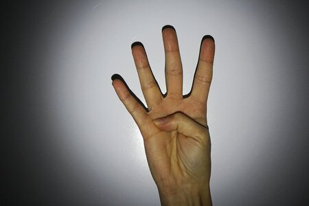 Hand finger four