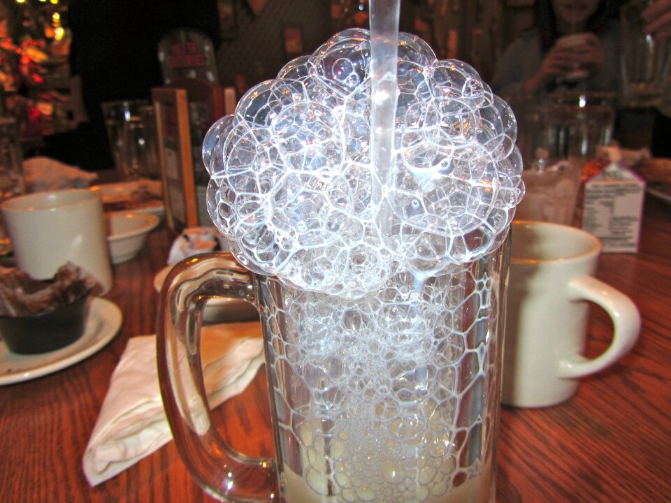 Crazy brown bubbles