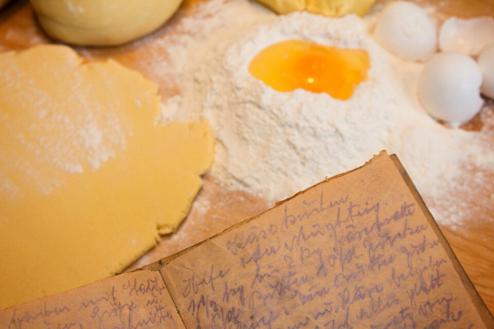 Bake ingredients dough