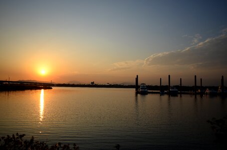 Lake by the river sky photo