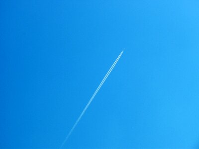 Aircraft flight travel blue photo