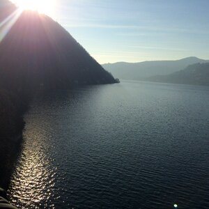 Winter lake como como
