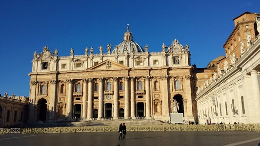 St peter's square facade rome photo