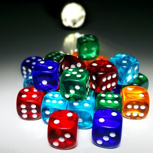 Colorful play craps photo