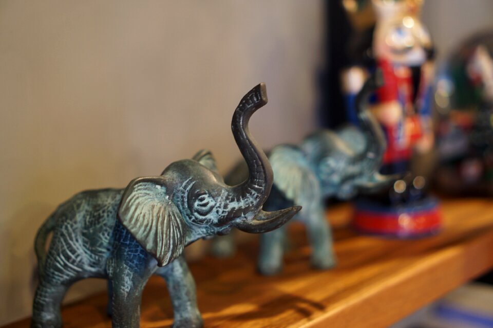Statue ornament cafe