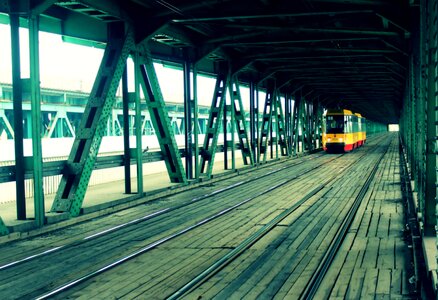 Railway warsaw poland photo