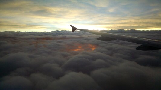 Plane cloud air photo