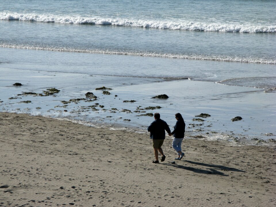 Couple summer sand
