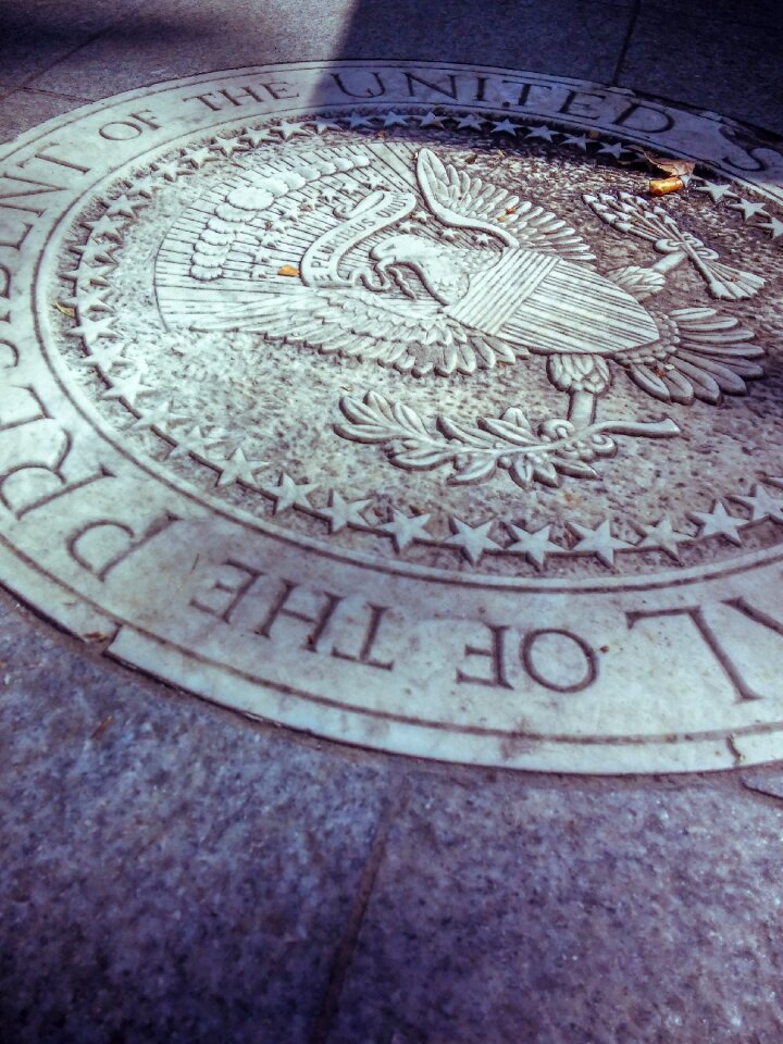 Eagle symbol outdoors