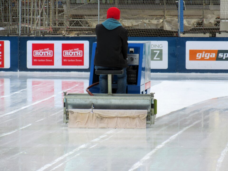As smooth as glass winter sports ice