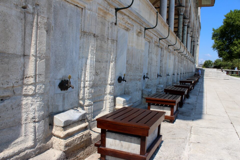 Architecture wall benches