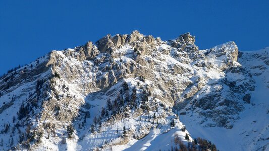 Mountain alps winter photo