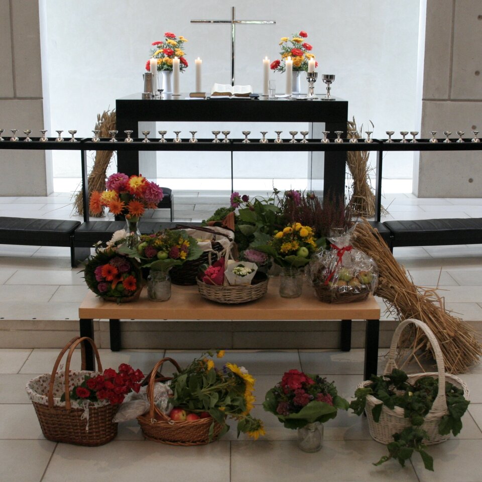 Vegetables fruits altar