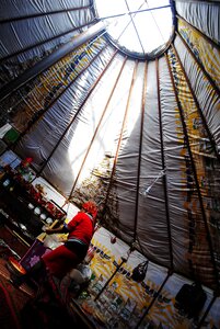 Nomadic travel outdoors