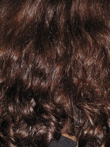 Curly lure woman