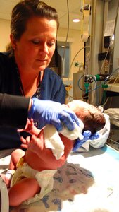 Baby nurse hospital photo