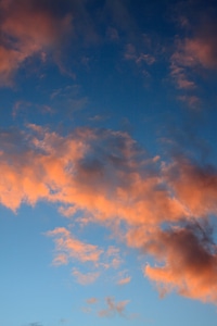 Blue sunset climate photo