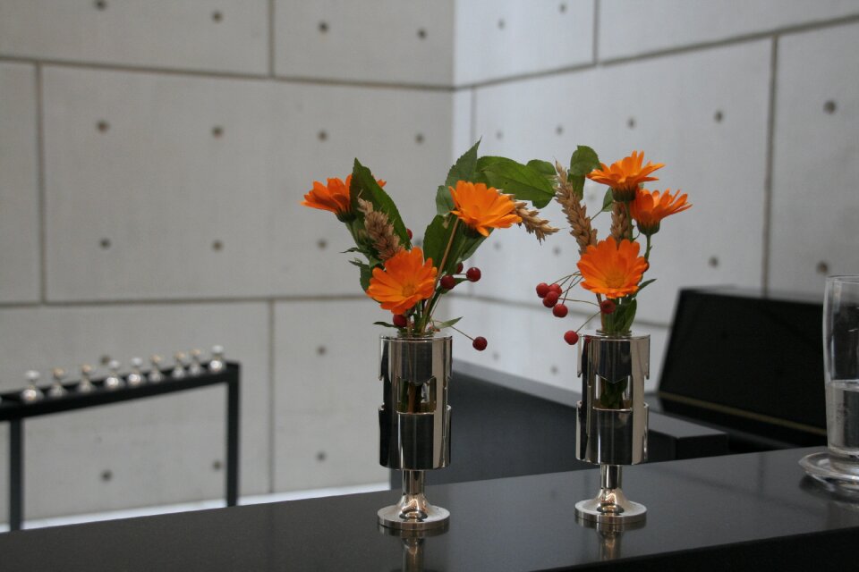 Orange flowers harvest