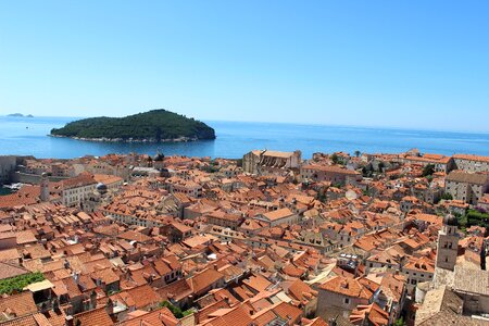 Roofs island sea